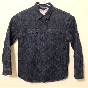 Levi’s x OuterKnown western padded denim shirt.